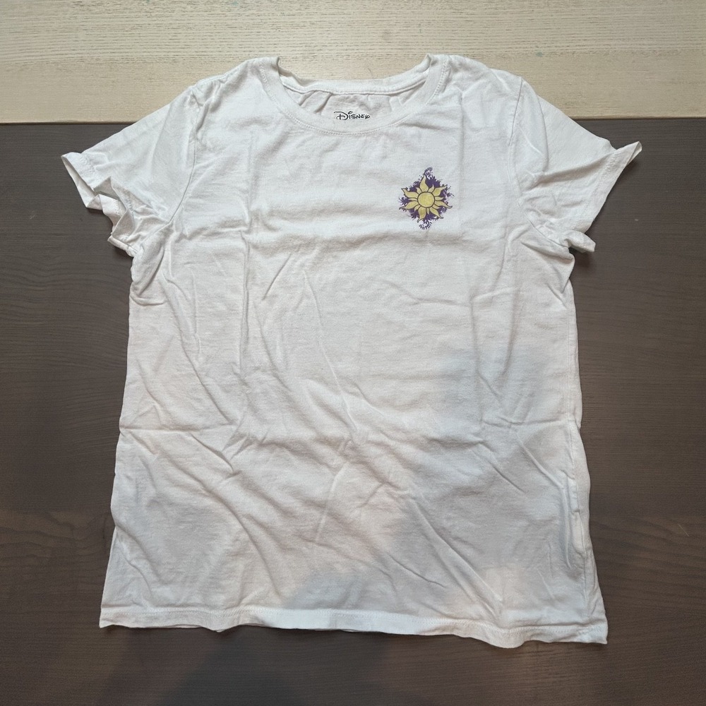 Disney T-Shirt Women Small Graphic Tee Sun White Princess